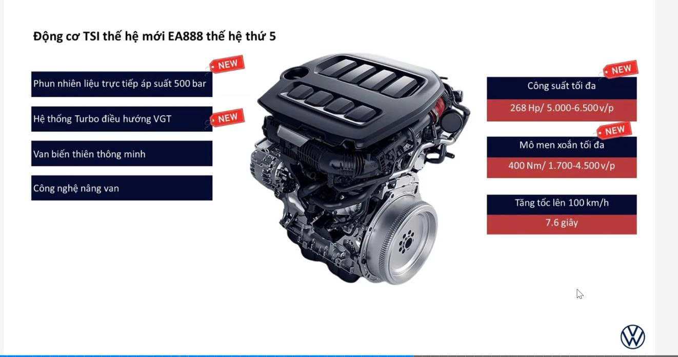 Động cơ EA888 trên Teramont Pro